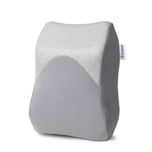 Billebon Memory Foam Car Neck Pillow, Universal Headrest Cushion, Mesh Soft Fabric Hybrid, Adjustable Strap Buckle, Removable Cover, Orthopaedic Neck Support, Driving Comfort Pain Relief (Pack of 1) - Image 1