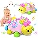Holaxander Baby Musical Ladybug Crawling ToysBaby Toy 612 Months with Lightup Music Early Educational Learning Toy Infant Gift Toys for 7 8 9 10 11 Months 12 Years Old Newborn Girls Pink - Image 3