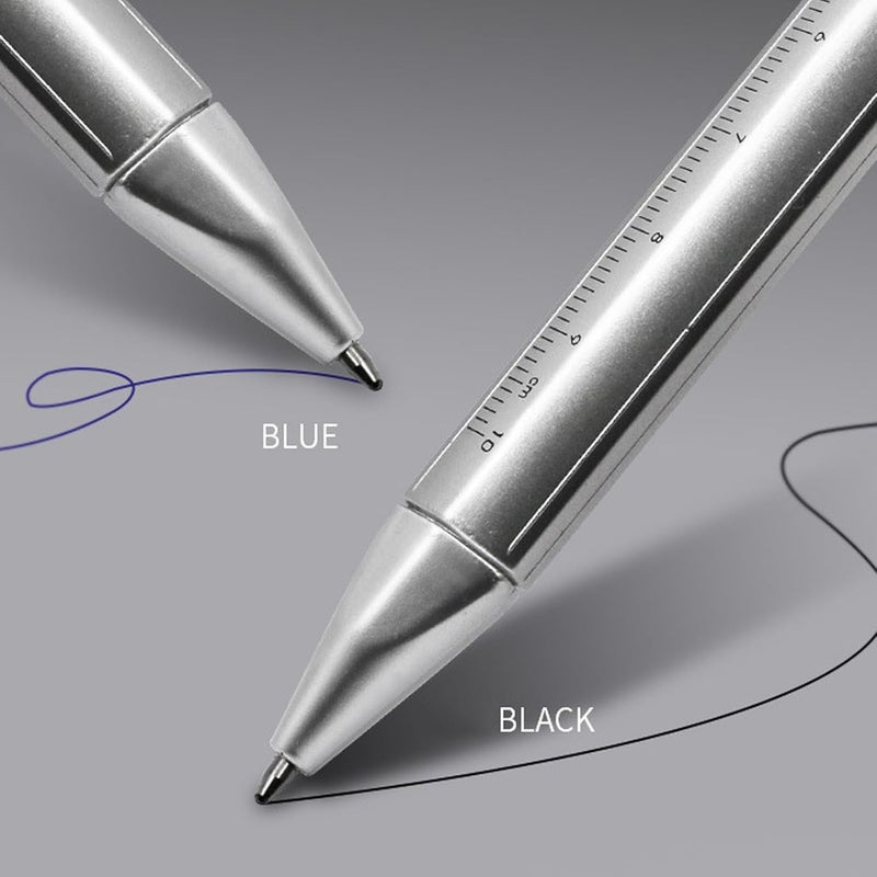 5 قطع قلم الفرجار فيرنير أسود أزرق حبر جيل قلم كروي أداة قياس 0-100 مم - Image 4