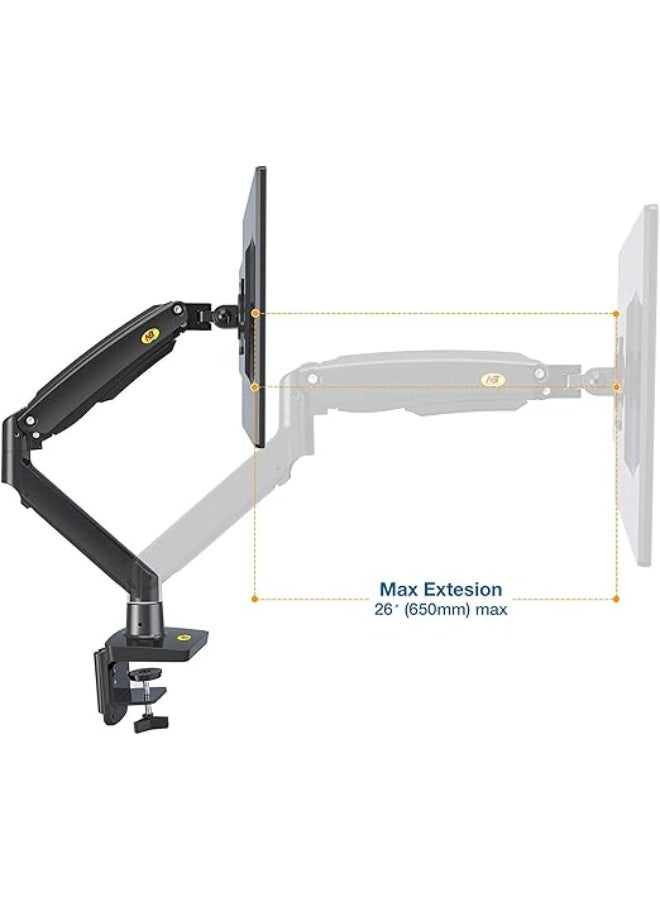 NB North Bayou Desk Mount – Full Motion Swivel Monitor Arm with 13" Adjustable Height for Screens up to 30" - Image 4