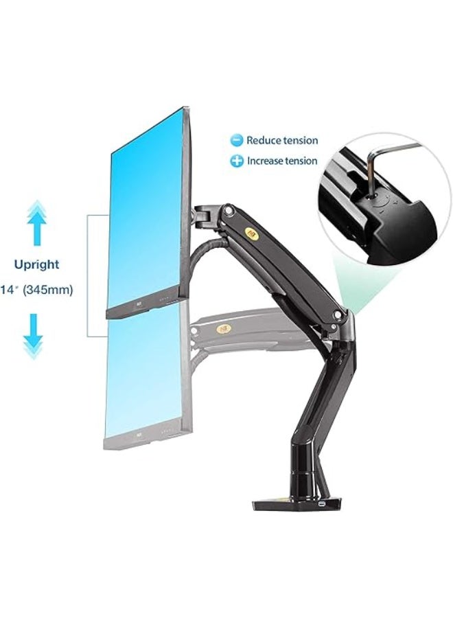 NB North Bayou Desk Mount – Full Motion Swivel Monitor Arm with 13" Adjustable Height for Screens up to 30" - Image 3