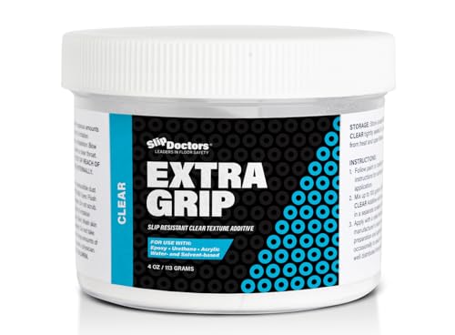 Slip Doctors SlipDoctors Extra Grip Clear – Anti-Skid Additive for Outdoor and Indoor Surfaces Including Paint, Metal, Wood, Fiberglass, and Concrete – Anti-Slip, High Traction Additive for Paint and Coatings - Image 1