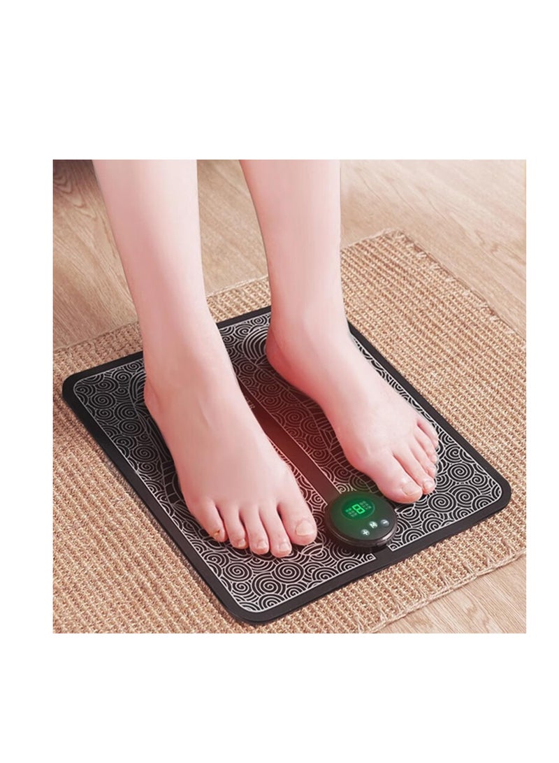 ECVV ECVV Intelligent Foot Massager, EMS Pulse Massage Foot Pad, Micro Current Foot massage, Ideal for Self-relaxation and Gift-giving, USB Charge  - Image 2