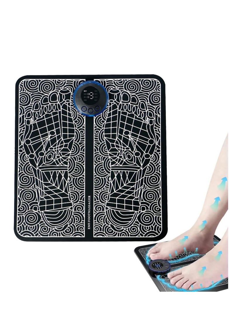 ECVV ECVV Intelligent Foot Massager, EMS Pulse Massage Foot Pad, Micro Current Foot massage, Ideal for Self-relaxation and Gift-giving, USB Charge  - Image 1
