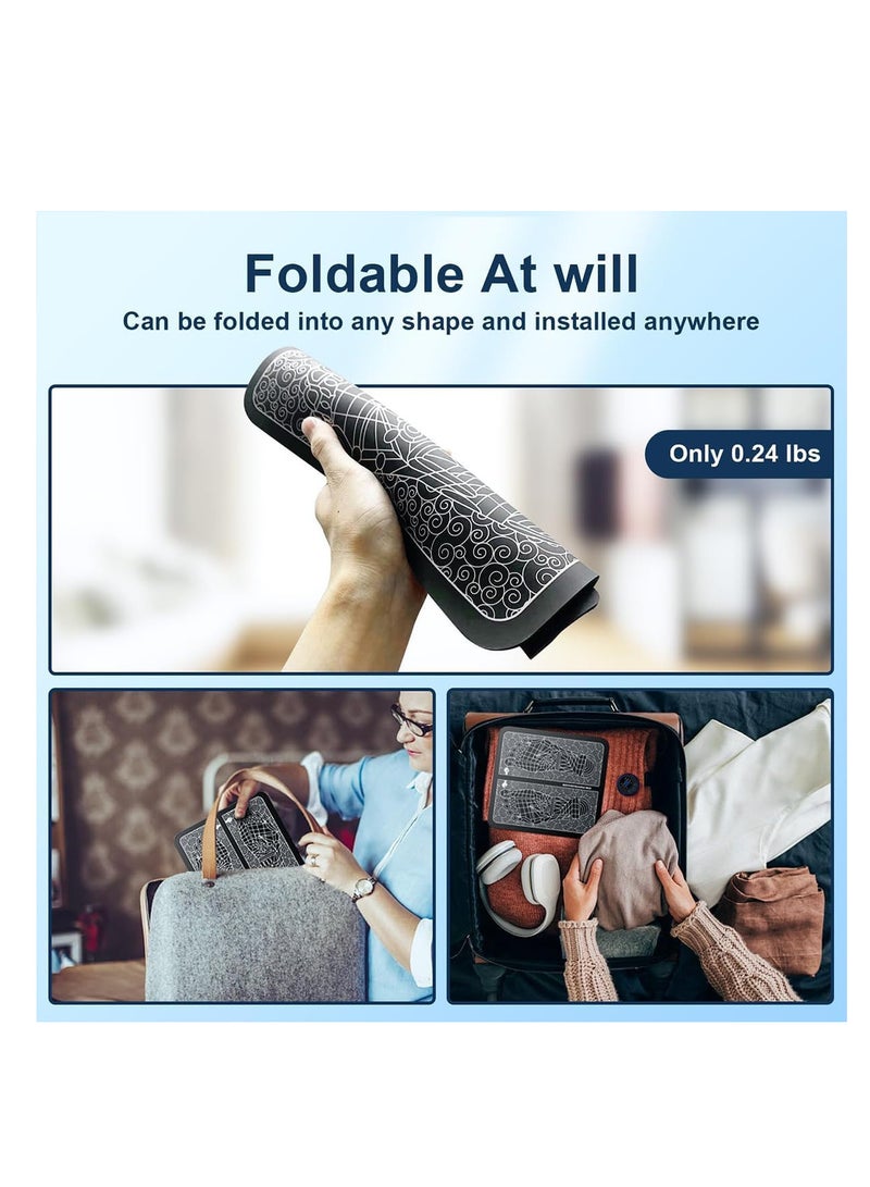 ECVV ECVV Intelligent Foot Massager, EMS Pulse Massage Foot Pad, Micro Current Foot massage, Ideal for Self-relaxation and Gift-giving, USB Charge  - Image 3