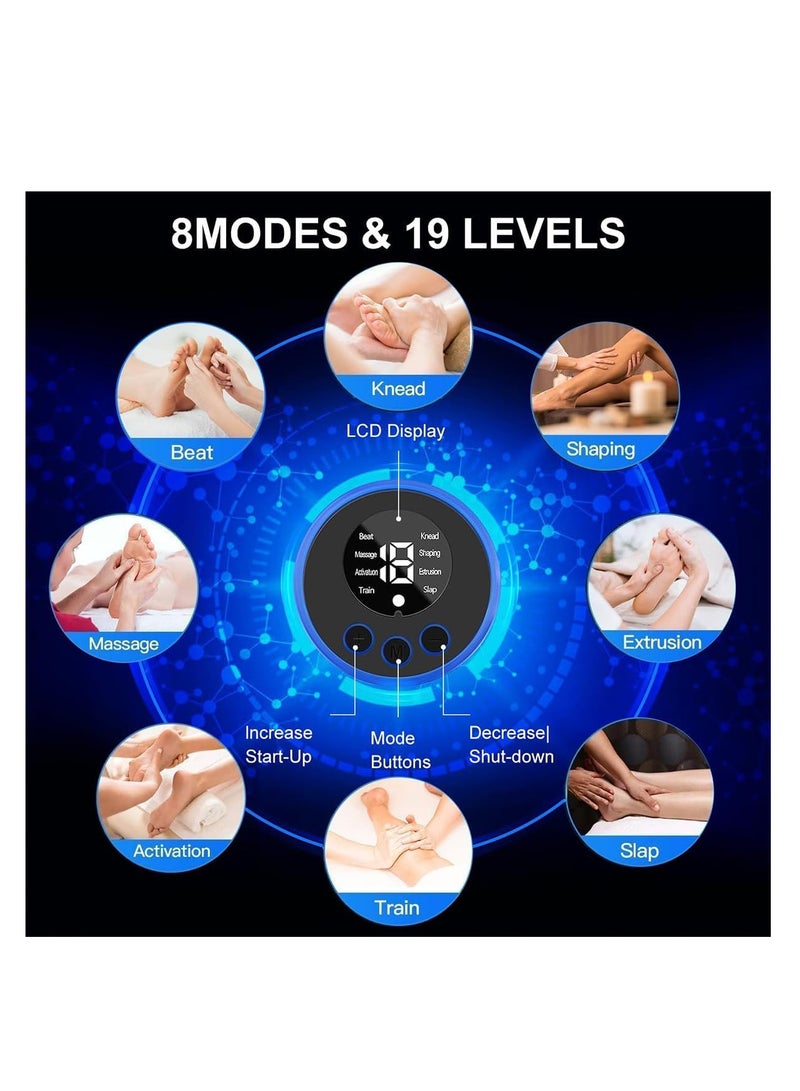 ECVV ECVV Intelligent Foot Massager, EMS Pulse Massage Foot Pad, Micro Current Foot massage, Ideal for Self-relaxation and Gift-giving, USB Charge  - Image 4