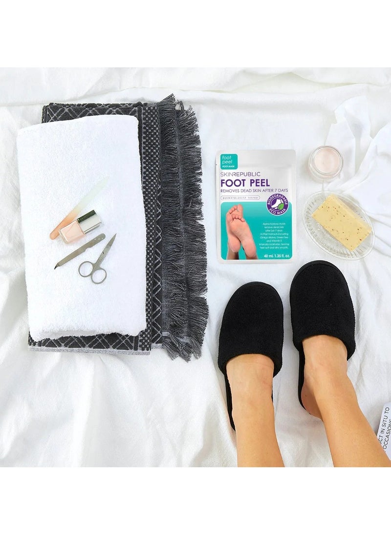 SKIN REPUBLIC - Foot Peel Visibly Removes Dead Skin After 7 Days - Silky, Soft Feet, 1 Pair per Pack, Made in Korea - Image 1