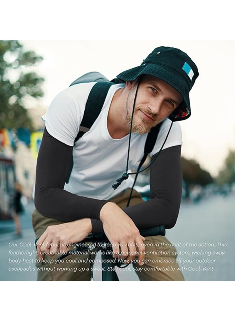 3 Pack Ice Silk Cooling Sleeve Arm Sleeves with Sun UV Protection Arm Warmers Cover for Outdoor Sports Cycling Hiking. - Image 5