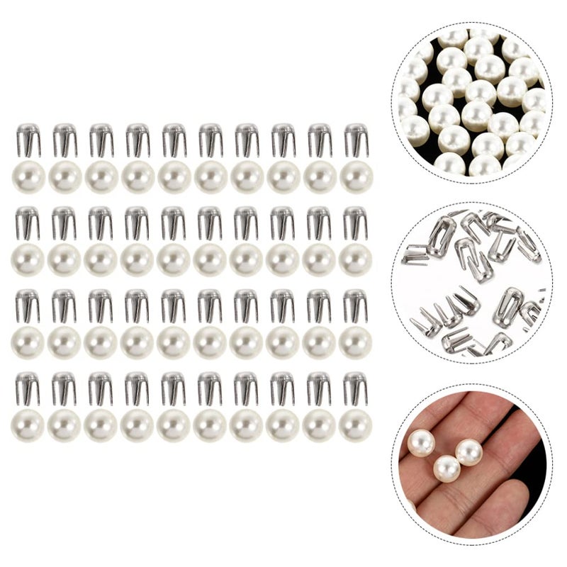 أزرار برشام صغيرة 0.5 × 0.5 × 0.5 سم، 150 مجموعة، أربعة مشابك لإكسسوارات ملابس الفساتين، سهلة التركيب للحرف اليدوية - Image 3