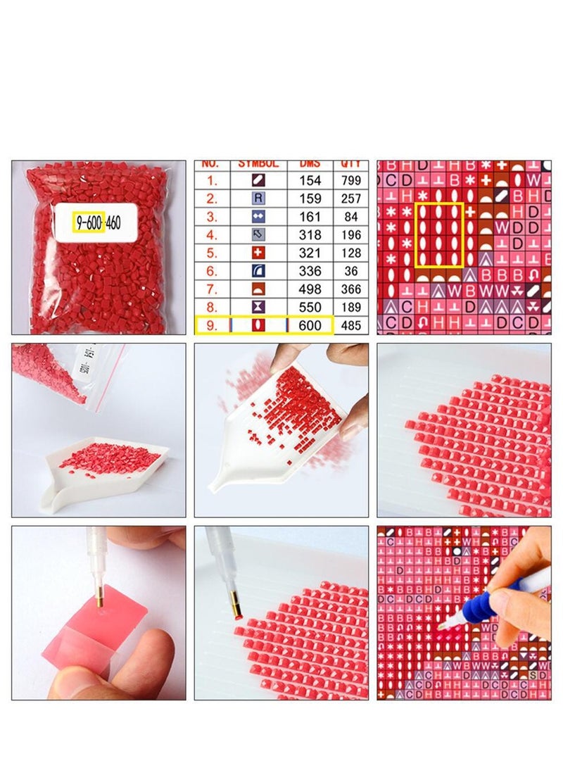 Bluejw 5D Diamond Painting Kits For Adults,Twelve Constellations Girl Diamond Art Kits,DIY Full Drill Crystal Gem Arts and Crafts,Ideal For Home Recreation And Wall Decor - Image 4