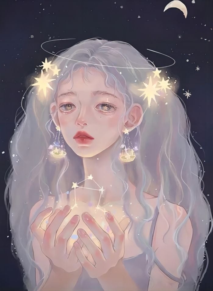 Bluejw 5D Diamond Painting Kits For Adults,Twelve Constellations Girl Diamond Art Kits,DIY Full Drill Crystal Gem Arts and Crafts,Ideal For Home Recreation And Wall Decor - Image 2