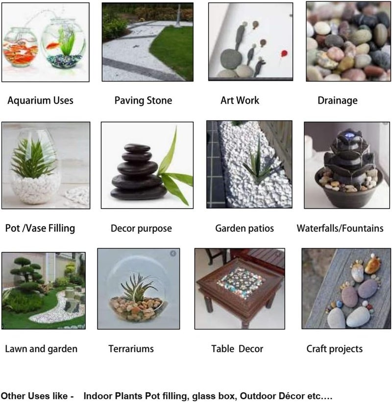 OhhSome Ds Glass Pebbles (Multicolour) [1Kg] - Image 2