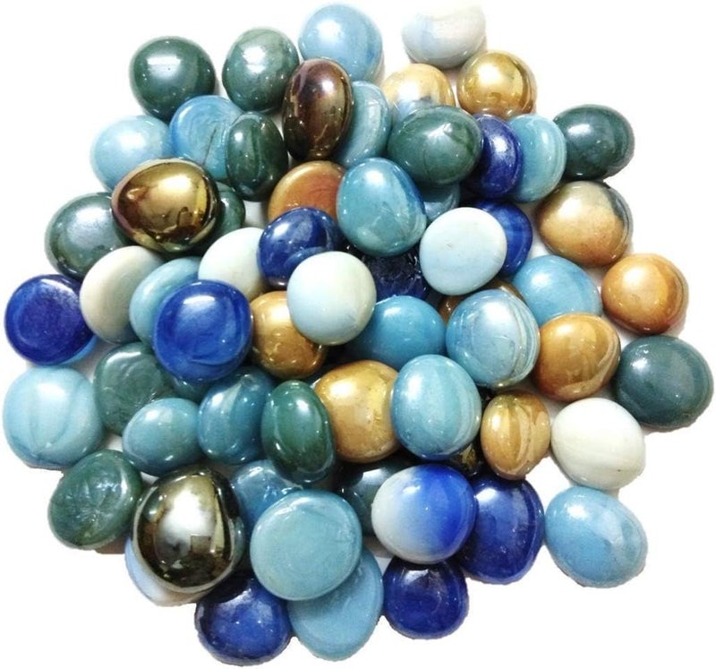OhhSome Ds Glass Pebbles (Multicolour) [1Kg] - Image 1