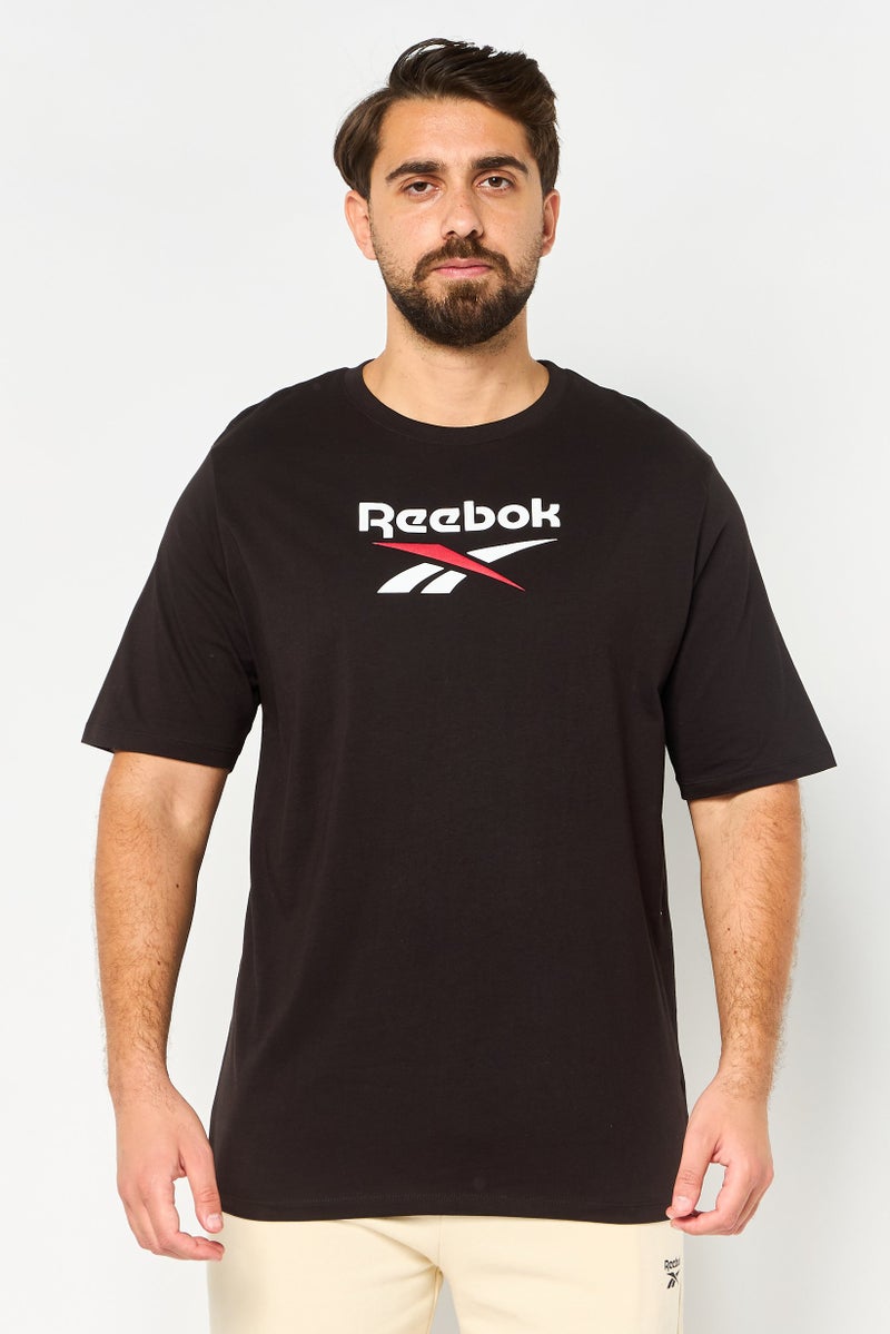 Reebok Men Sportswear Fit Short Sleeve Outdoor T-Shirt, Black - Image 1