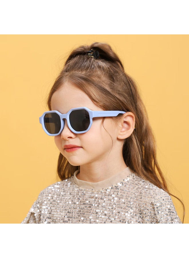 Eyes Mosher Kids Fashion Polarized Sungl For Boys And Girls, Trendy Teenagers Uv Protection Sungl - Image 1