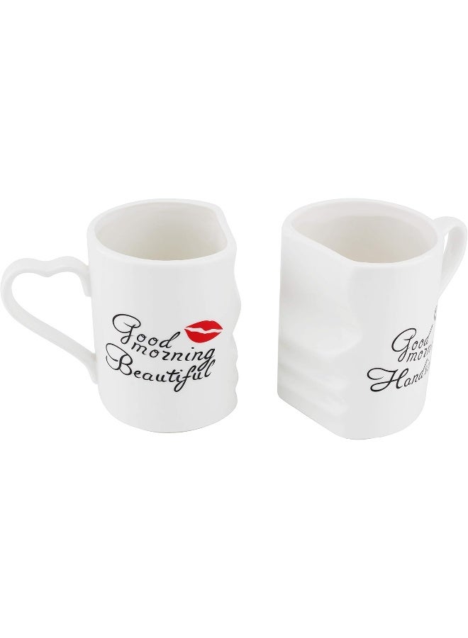 Shallow Bone China 2 Pc Lover Mug Set, Multi-Colour, Assorted Design - Image 3