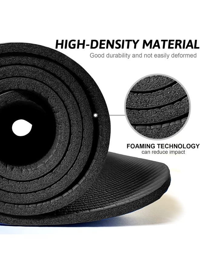 SKY-TOUCH Yoga Mat Non Slip, Yoga Mat with Strap Included 10mm Thick Exercise Mat Ideal for HiiT, Pilates, Yoga and Many Other Home Workouts  - Image 2