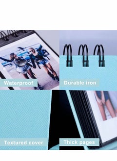 Y&D 68 Pockets Mini Photo Album for Instax 7s 8 9 25 26 50s 70 90 SP 1 Polaroid PIC300P Z2300 LG PD 233 239 Name Card (Blue)  - Image 3