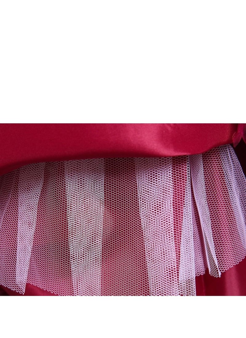 Best Gift Fashion - Girl Dress For Birthday and Weddings Party Red Color - Image 1