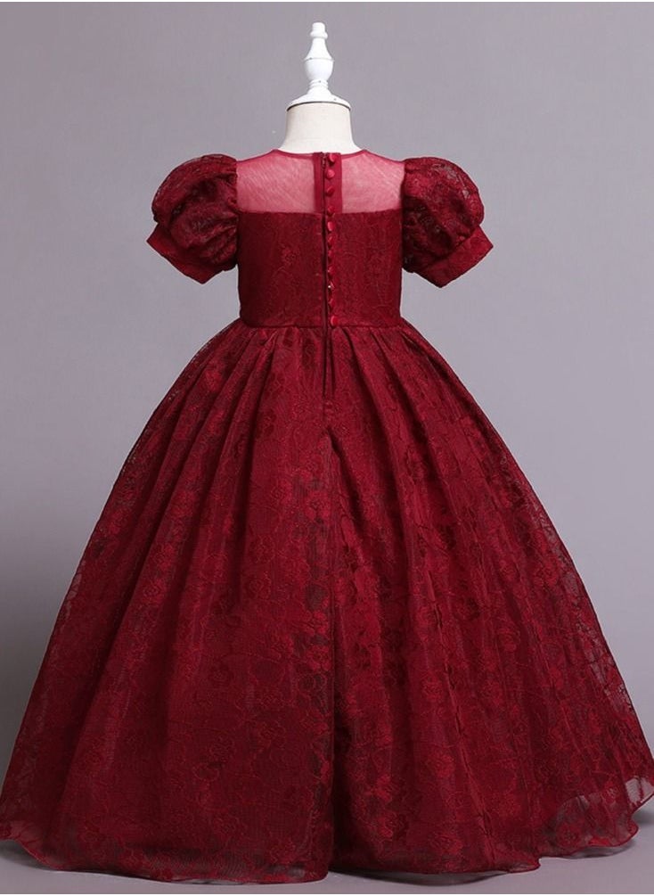 Best Gift Fashion - Girl Dress For Birthday and Weddings Party Red Color - Image 1