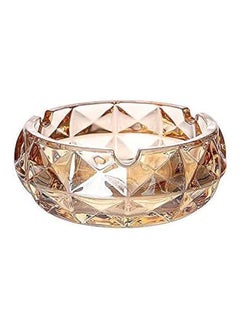 Generic 4.5" Clear Crystal Ashtray - Clear (Hazelnut Clear)  - Image 1