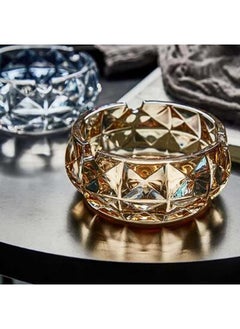 Generic 4.5" Clear Crystal Ashtray - Clear (Hazelnut Clear)  - Image 4