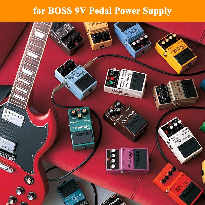 Foxmicro 9V PSA Adapter Guitar Pedal Power Supply for Bo ss PSA-120S ME-80 ME-70 ME-25 ME-50B BR-80 BR-600 DB-88 DB-90 CE-2B BOSS Mini Katana RE-20 RC-1 - Image 3