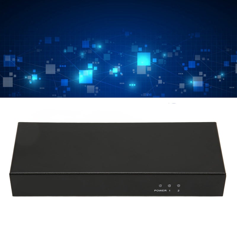 DVI Splitter 1 in 2 Out Support 30 36bit Color 4K Lossless Transmission Dual Monitors Distribution Duplicator 100‑240V UK Plug - Image 3