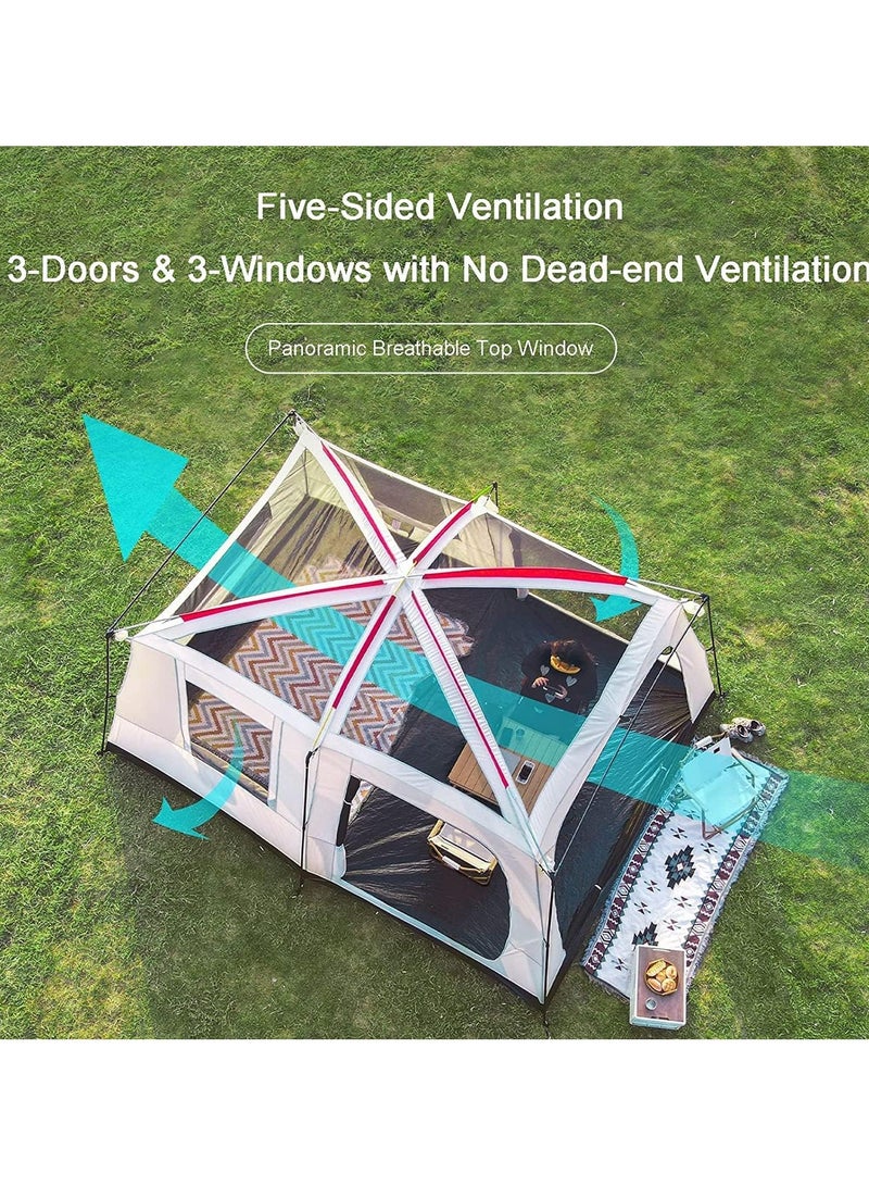 خيمة عائلية كبيرة للتخييم في الهواء الطلق ،غرفتي نوم وغرفة معيشة - Image 3