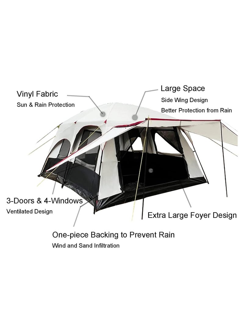 خيمة عائلية كبيرة للتخييم في الهواء الطلق ،غرفتي نوم وغرفة معيشة - Image 4