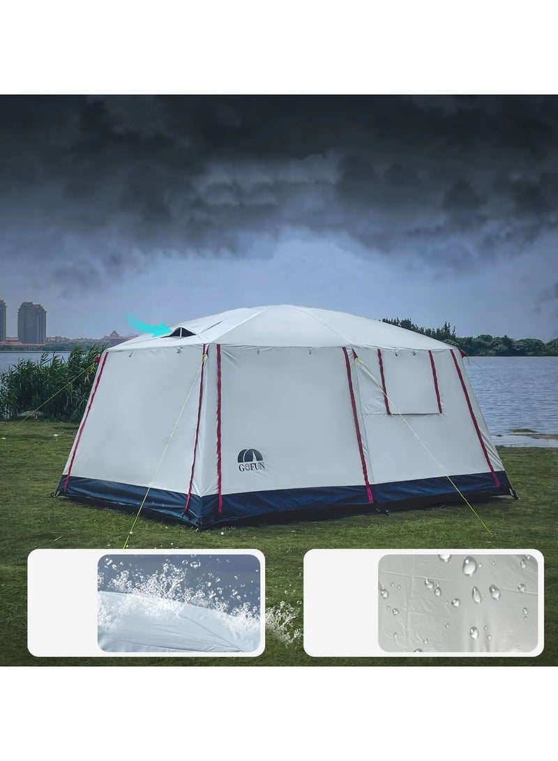 خيمة عائلية كبيرة للتخييم في الهواء الطلق ،غرفتي نوم وغرفة معيشة - Image 5