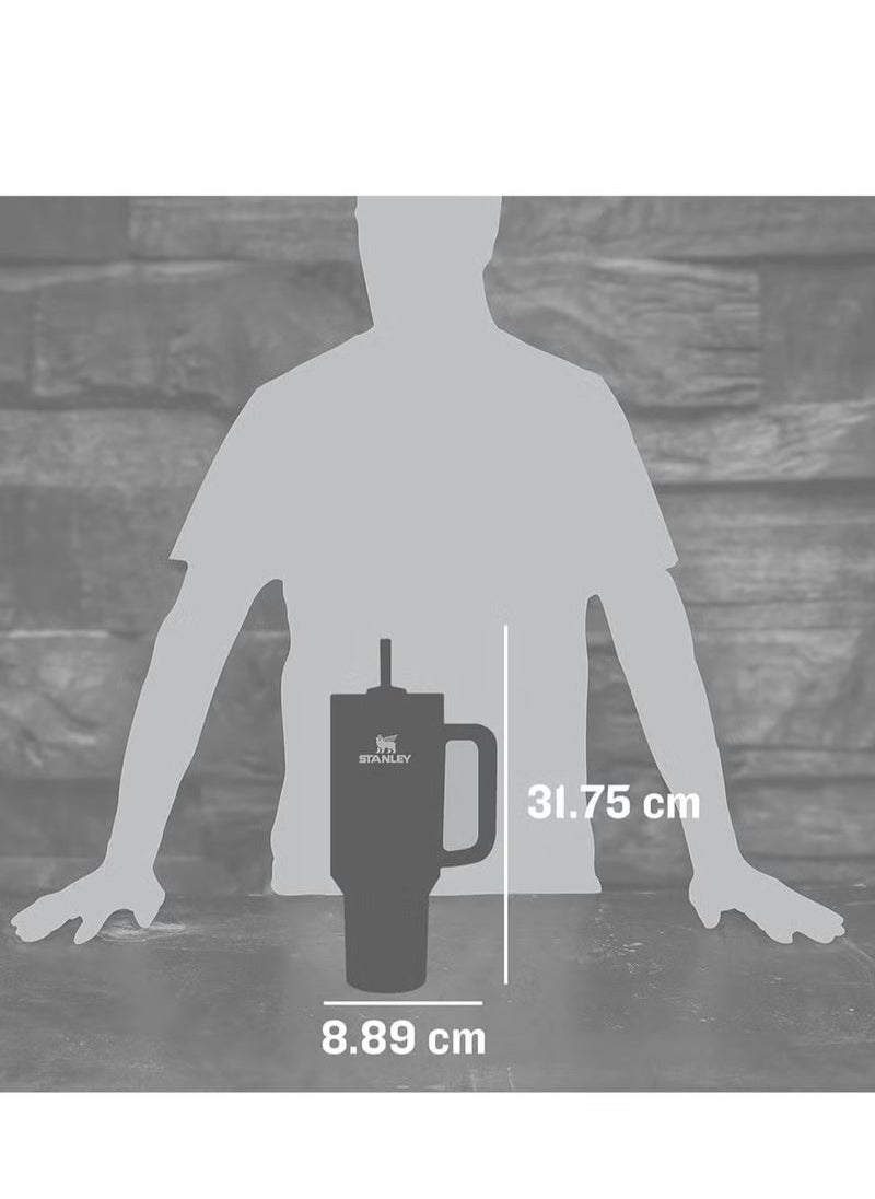 Stanley - H2.0 FlowState 40oz Stainless Steel Vacuum Insulated Tumbler – Leak-Resistant Lid & Reusable Straw – Keeps Water, Iced Tea, Coffee & Smoothies Hot or Cold for Hours – BPA-Free, Durable & Travel-Friendly – Perfect for Work, Gym & Outdoor Use – Black Glow - Image 1
