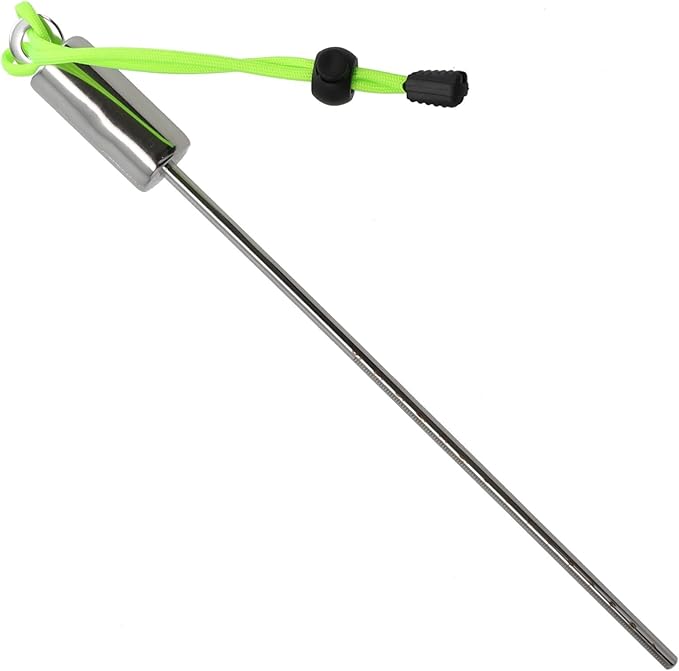 Green Diving Rattle Pointer Rod 316 Stainless Steel Underwater Probe with Hand Strap - Image 1