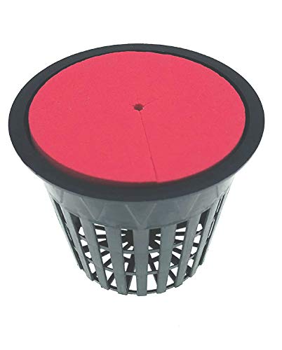 HORTIPOTS 3 Inch Net Pot Wide Lip Design Mesh Cup with Reflective Net Cup Lids (32 Set)-Not Real 3 inch When You Measure it. - Image 3