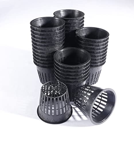 HORTIPOTS 3 Inch Net Pot Wide Lip Design Mesh Cup with Reflective Net Cup Lids (32 Set)-Not Real 3 inch When You Measure it. - Image 5