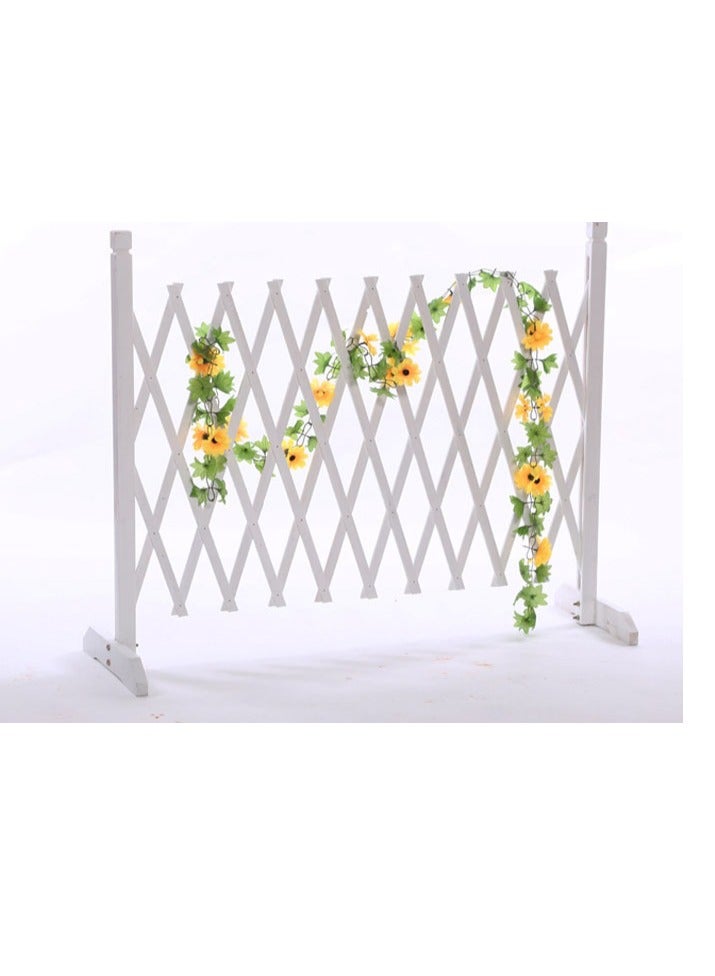 Generic FFD Wooden Fence Expandable Garden Barrier for Indoor & Outdoor Use, Perfect for Pets & Plants  - Image 1