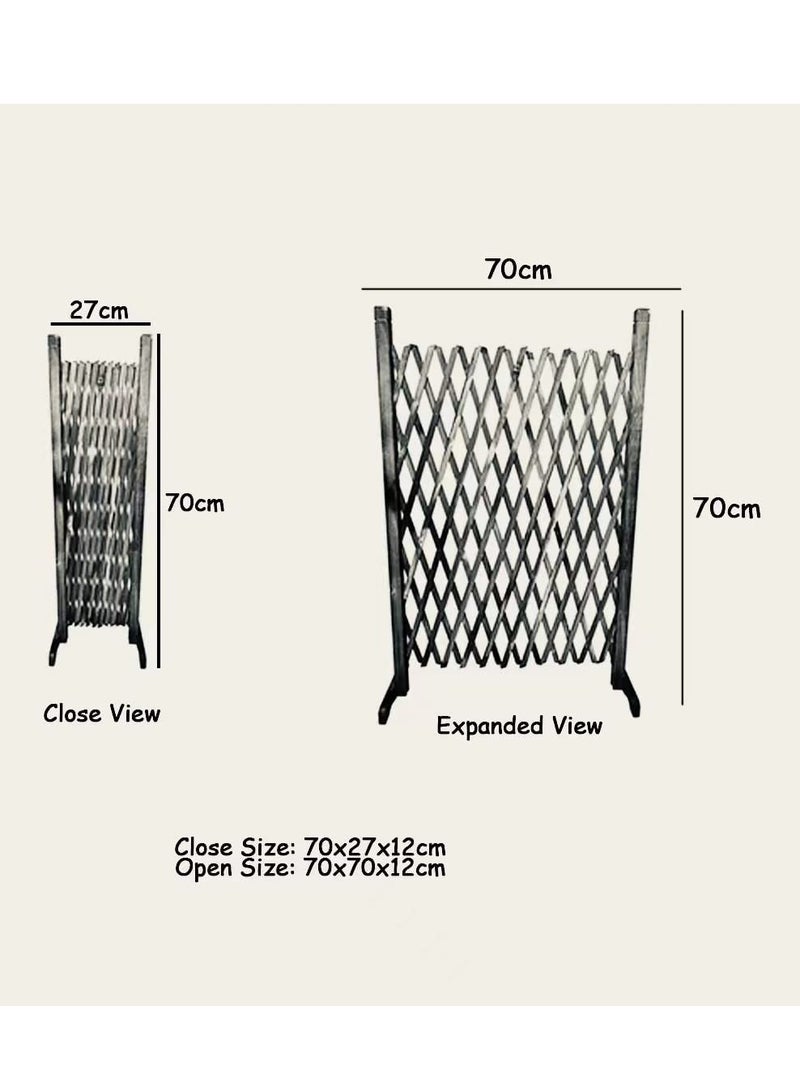 Generic FFD Wooden Fence Expandable Garden Barrier for Indoor & Outdoor Use, Perfect for Pets & Plants  - Image 2