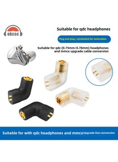 Generic Okcsc 0.78/0.75 To MMCX Pin Adapter QDC Revolution To Shure Female Integrated Earphone Wire Pin-Color:QDC Male 0.78 0.75 To MMCX Female Black  - Image 2