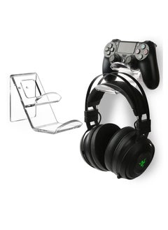 SYOSI Acrylic Controller Stand and Headset Holder, Wall Mount, Universal Gaming Accessory  - Image 1