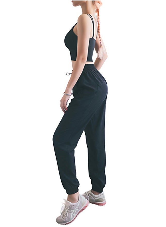 NIBEMINENT - Solid Pocket Detail Joggers Black - Image 1