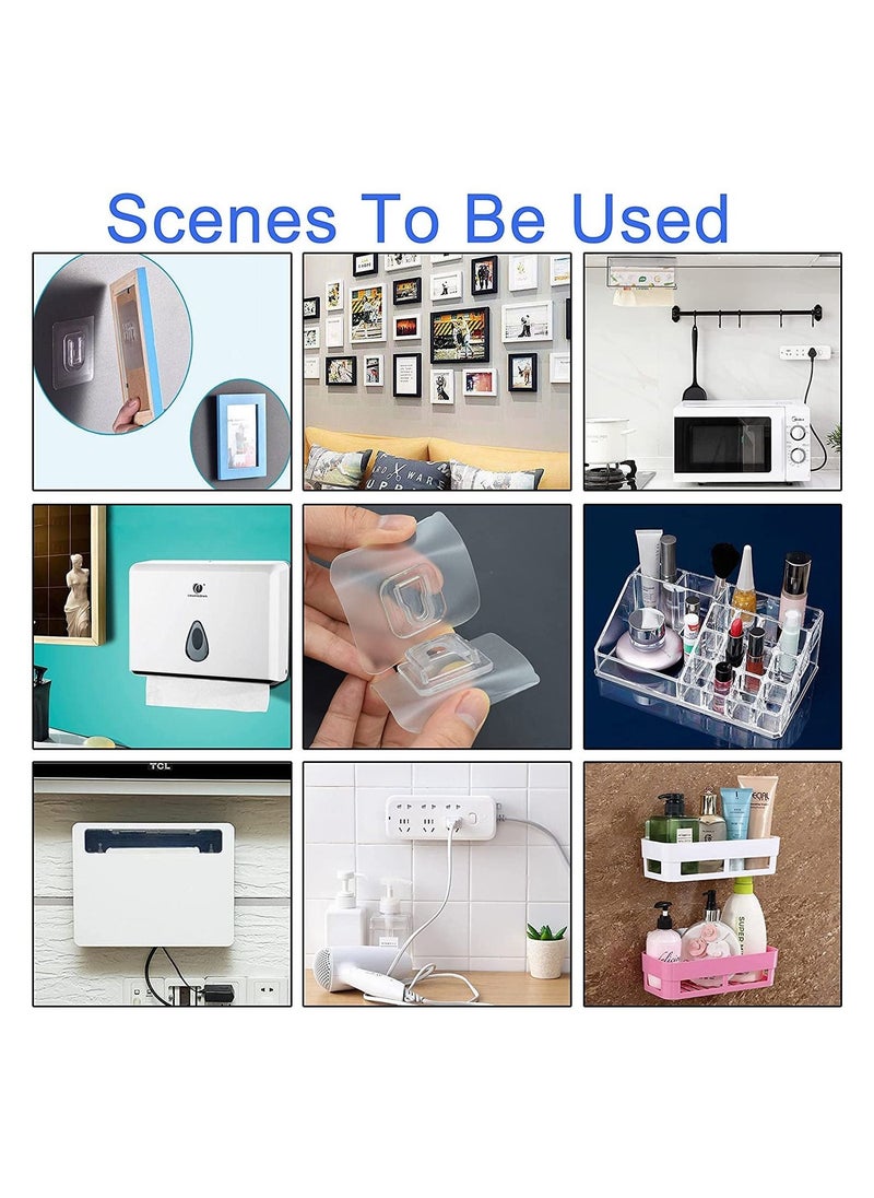 Generic - Double Sided Adhesive Hooks, Wall Hanging Hooks Without Nails, Self-adhesive, Heavy Duty, Transparent, Waterproof, Multi-Purpose for Home or Office - Image 1