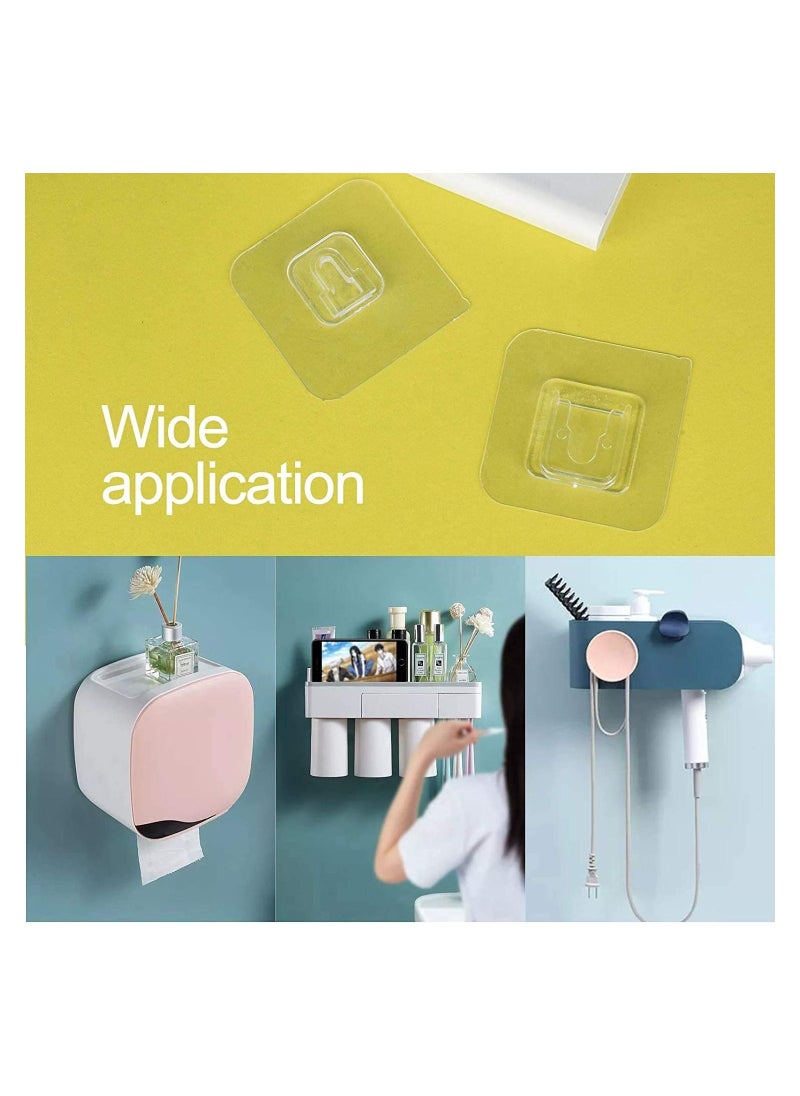 Generic - Double Sided Adhesive Hooks, Wall Hanging Hooks Without Nails, Self-adhesive, Heavy Duty, Transparent, Waterproof, Multi-Purpose for Home or Office - Image 1