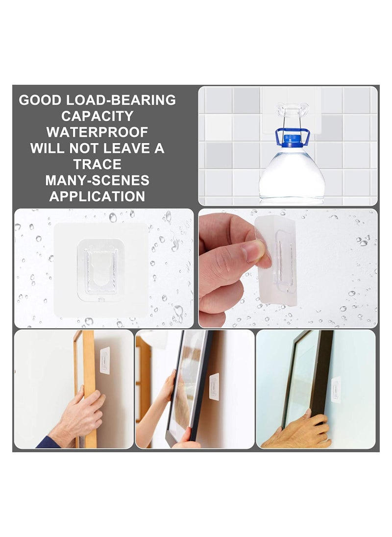 Generic - Double Sided Adhesive Hooks, Wall Hanging Hooks Without Nails, Self-adhesive, Heavy Duty, Transparent, Waterproof, Multi-Purpose for Home or Office - Image 1