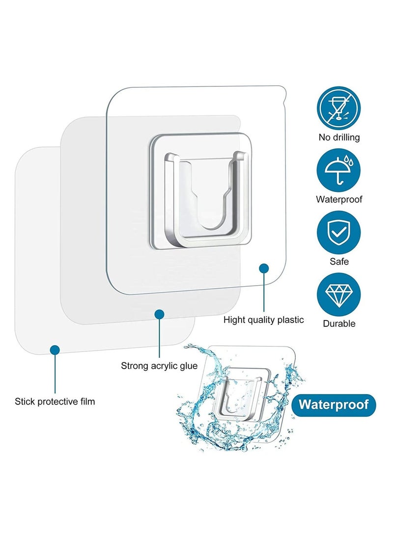 Generic - Double Sided Adhesive Hooks, Wall Hanging Hooks Without Nails, Self-adhesive, Heavy Duty, Transparent, Waterproof, Multi-Purpose for Home or Office - Image 1