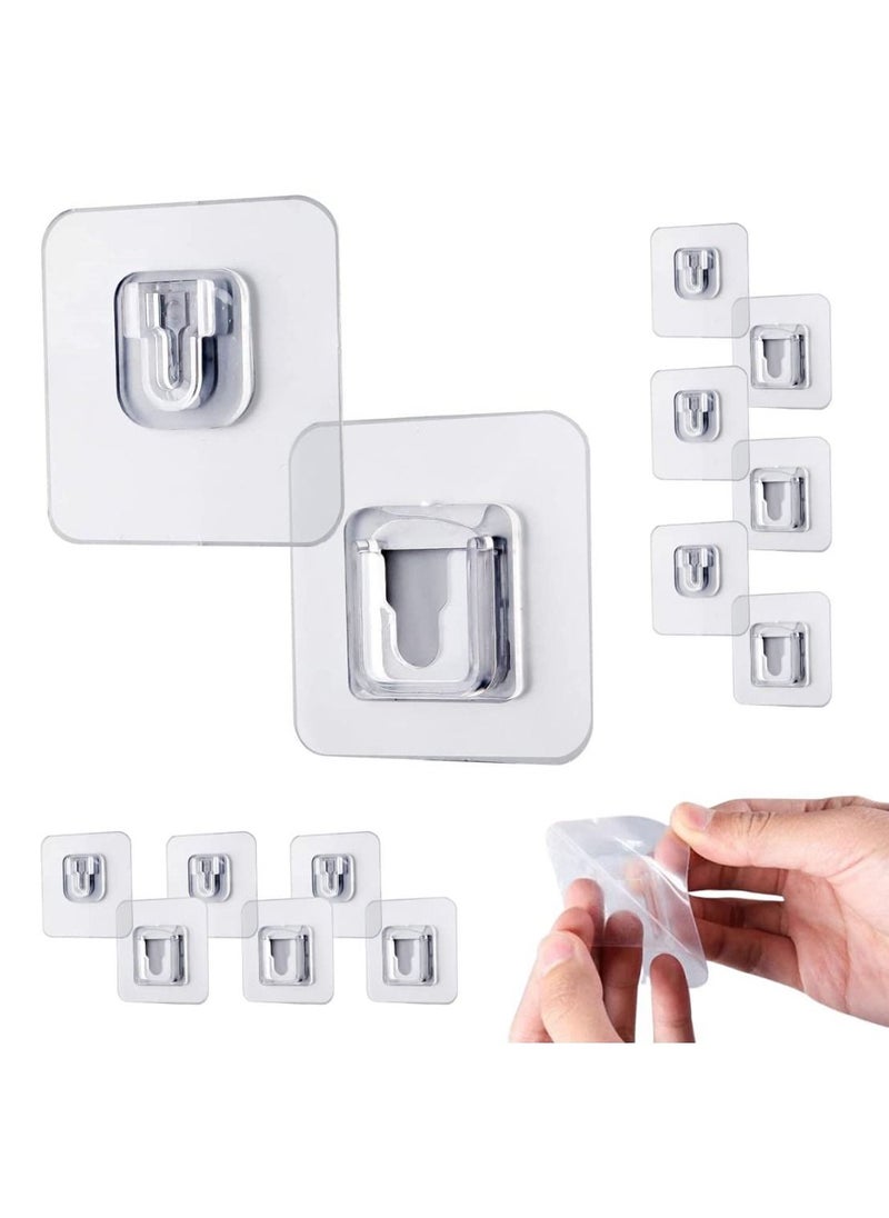 Generic - Double Sided Adhesive Hooks, Wall Hanging Hooks Without Nails, Self-adhesive, Heavy Duty, Transparent, Waterproof, Multi-Purpose for Home or Office - Image 1