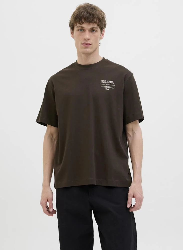 JACK & JONES Graphic Print Regular Fit Neck T-Shirt