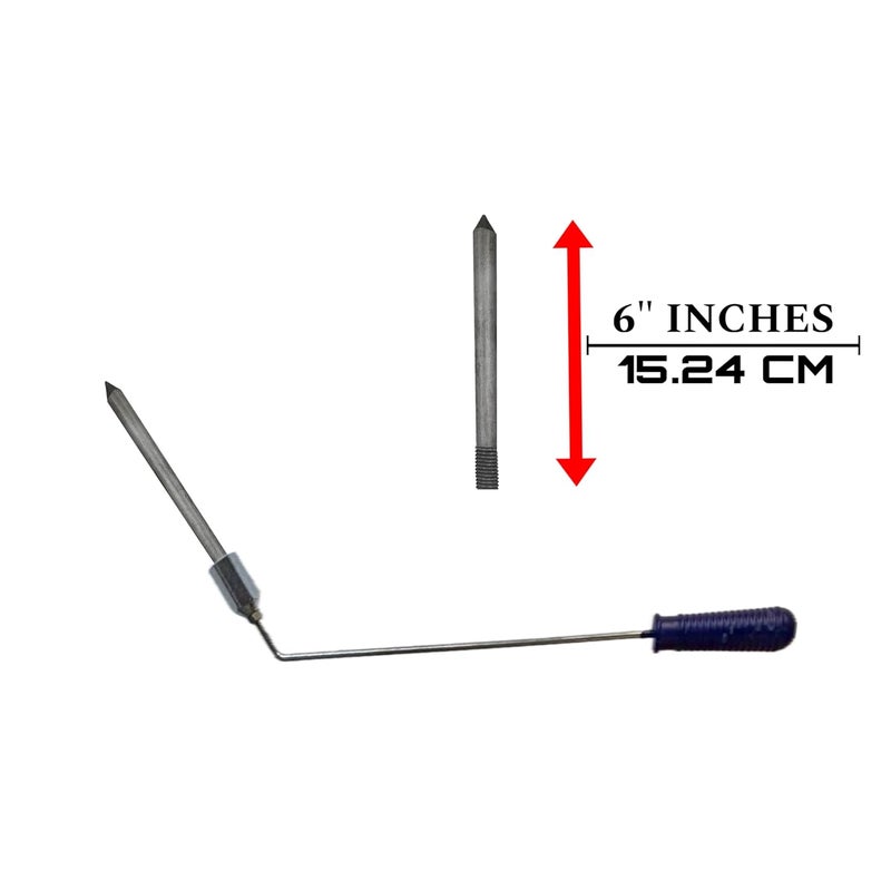OMS GROUP Leo Machines SARSI Rod Handle Crucible Melting Tong 18INCH Carbon Rod Handle Heavy Graphite Rod A GLM Crucible Complete Set for Using Melting Machine - Image 4