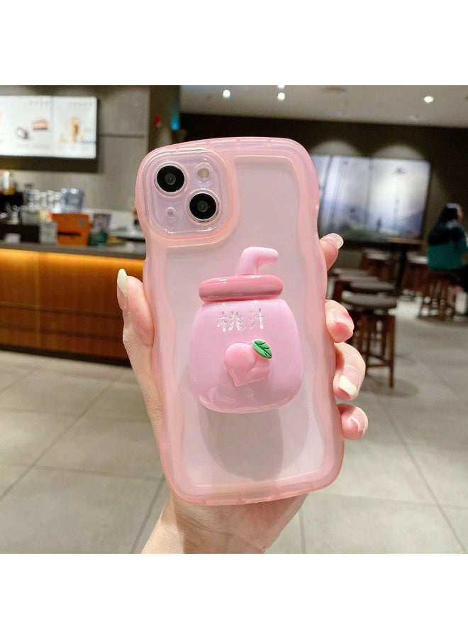 NIBEMINENT Beverage Holder Protective TPU Case Cover For iPhone 14, Pink