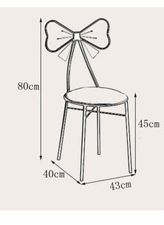 Generic FFD Vanity Chair Makeup Stool Nordic Dressing Table Chair Butterfly Chair Dressing Table  - Image 2