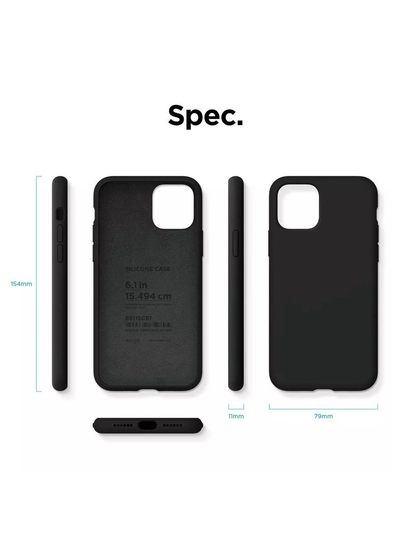 Generic - Three-Layer Structure Shockproof Protective Case Cover for iPhone 11 Black  Anti-Fingerprint Anti-Drop Anti-Scratch Comfortable Grip Shock Absorption Hard Back Anti-Burst Ultra Thin Full Cover Case Compatible with iPhone 11 Black - Image 1